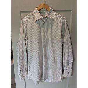 SuitSupply Striped Dress Shirt Egyptian Cotton Slim Fit Size‎ 41/16